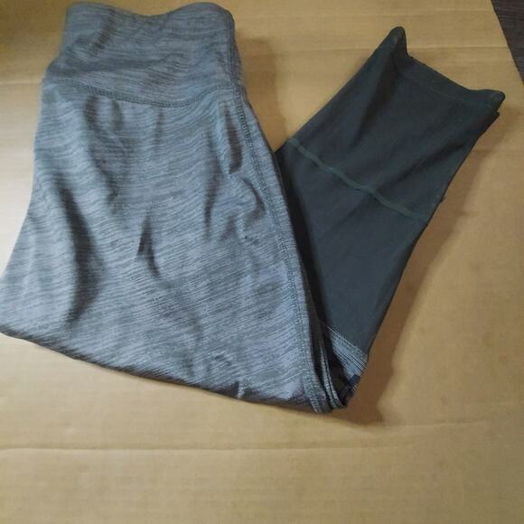 Mondetta Green Capri Vented Stretch Leggings S/M Activewear Athleisure Casual - Picture 1 of 12